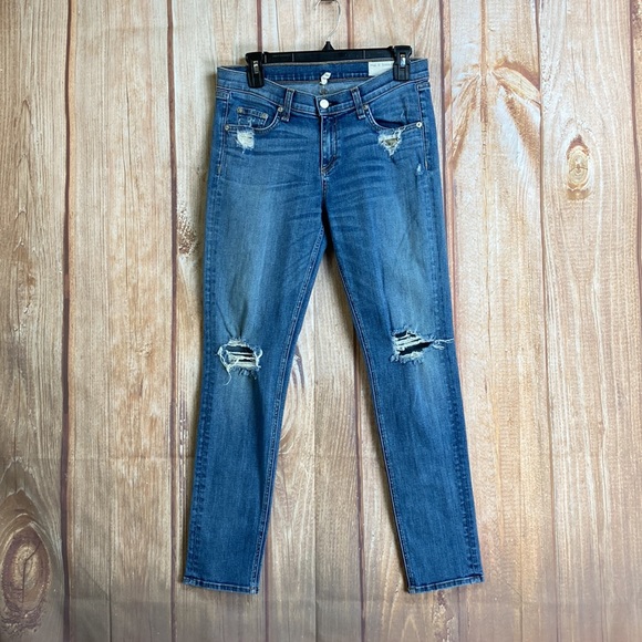 🐞Rag&Bone DASH Distressed Slouchy Jean in Wembly Size 26x28” - Picture 4 of 13